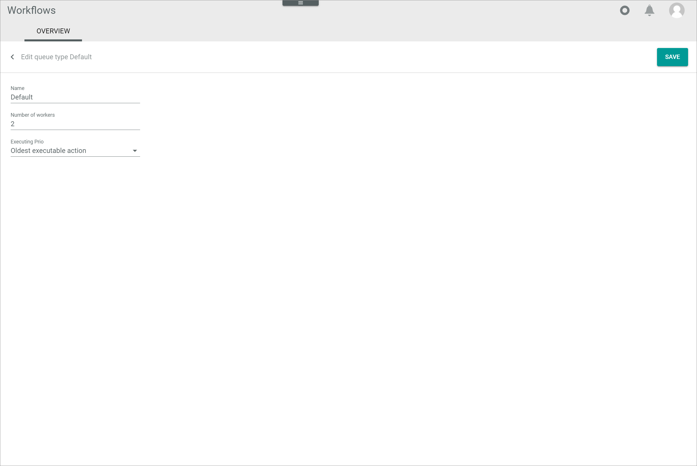Edit queue type