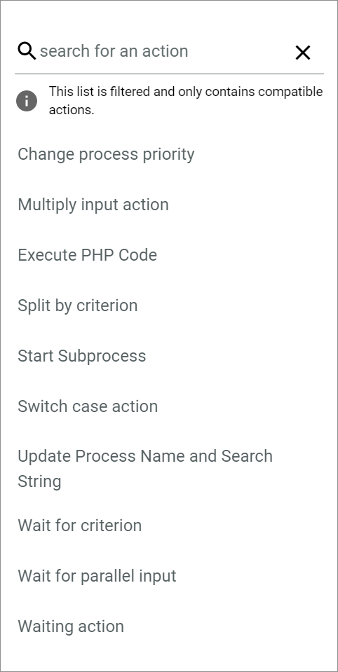 Core actions
