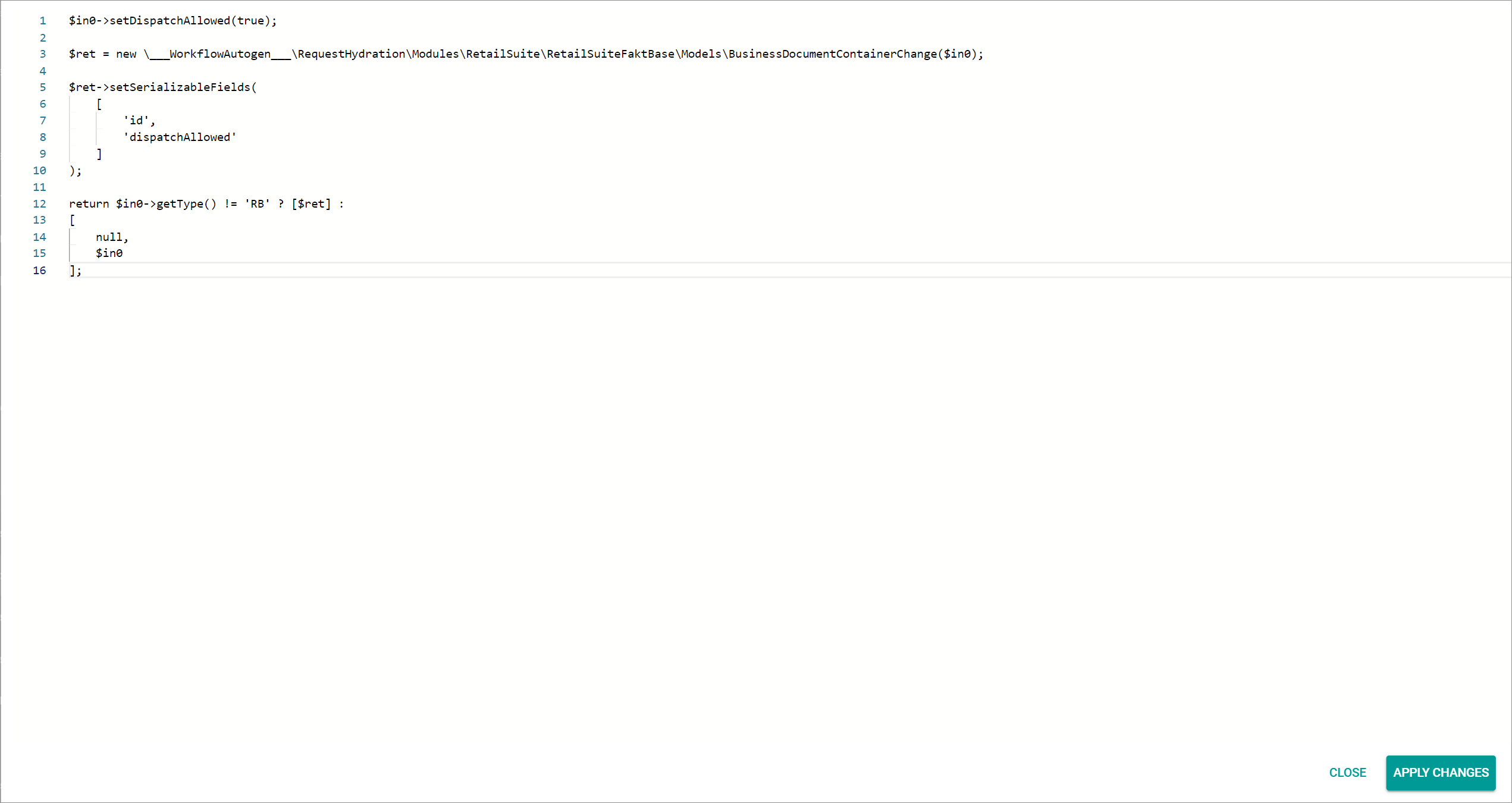 PHP code editor