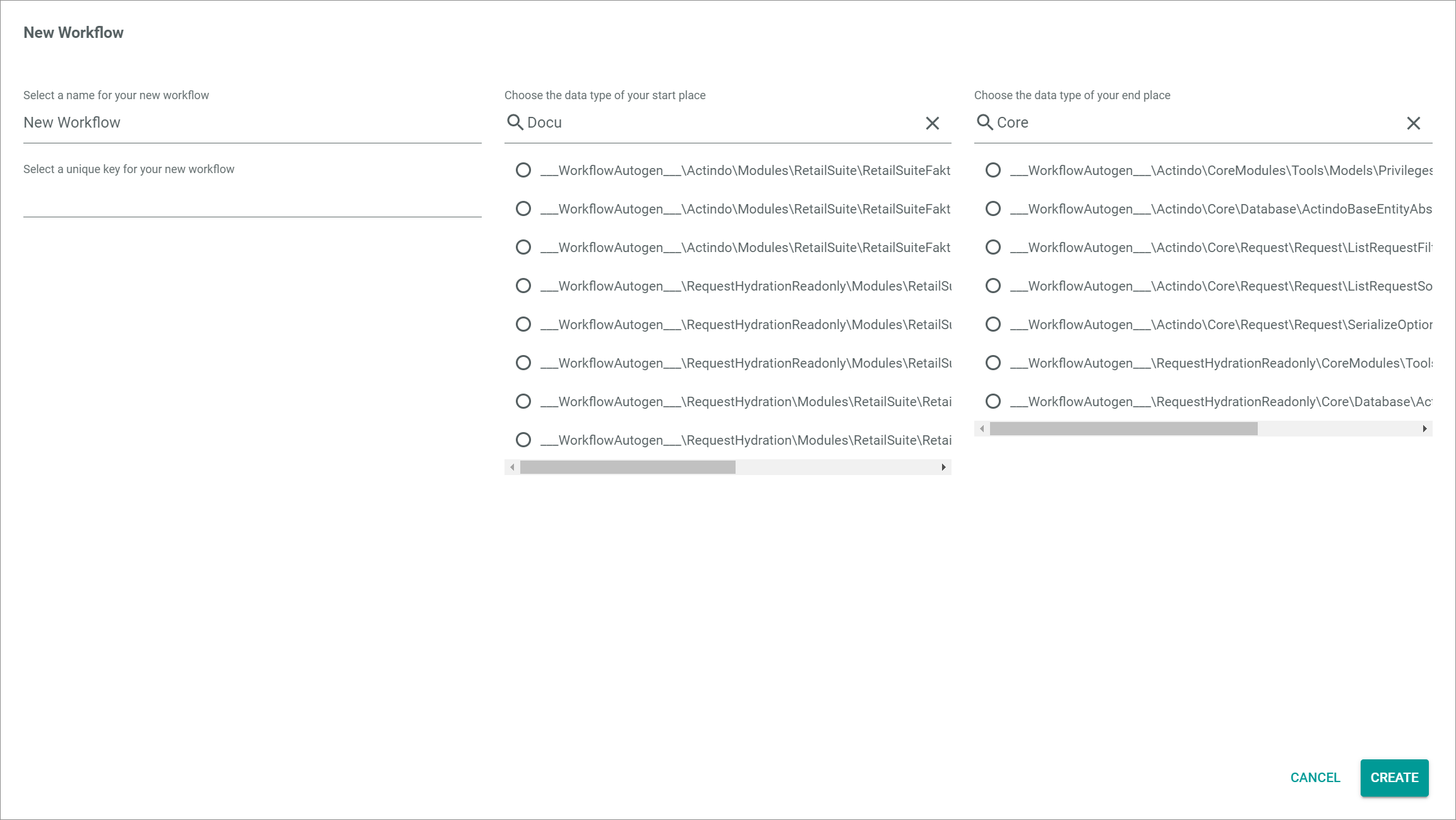New workflow