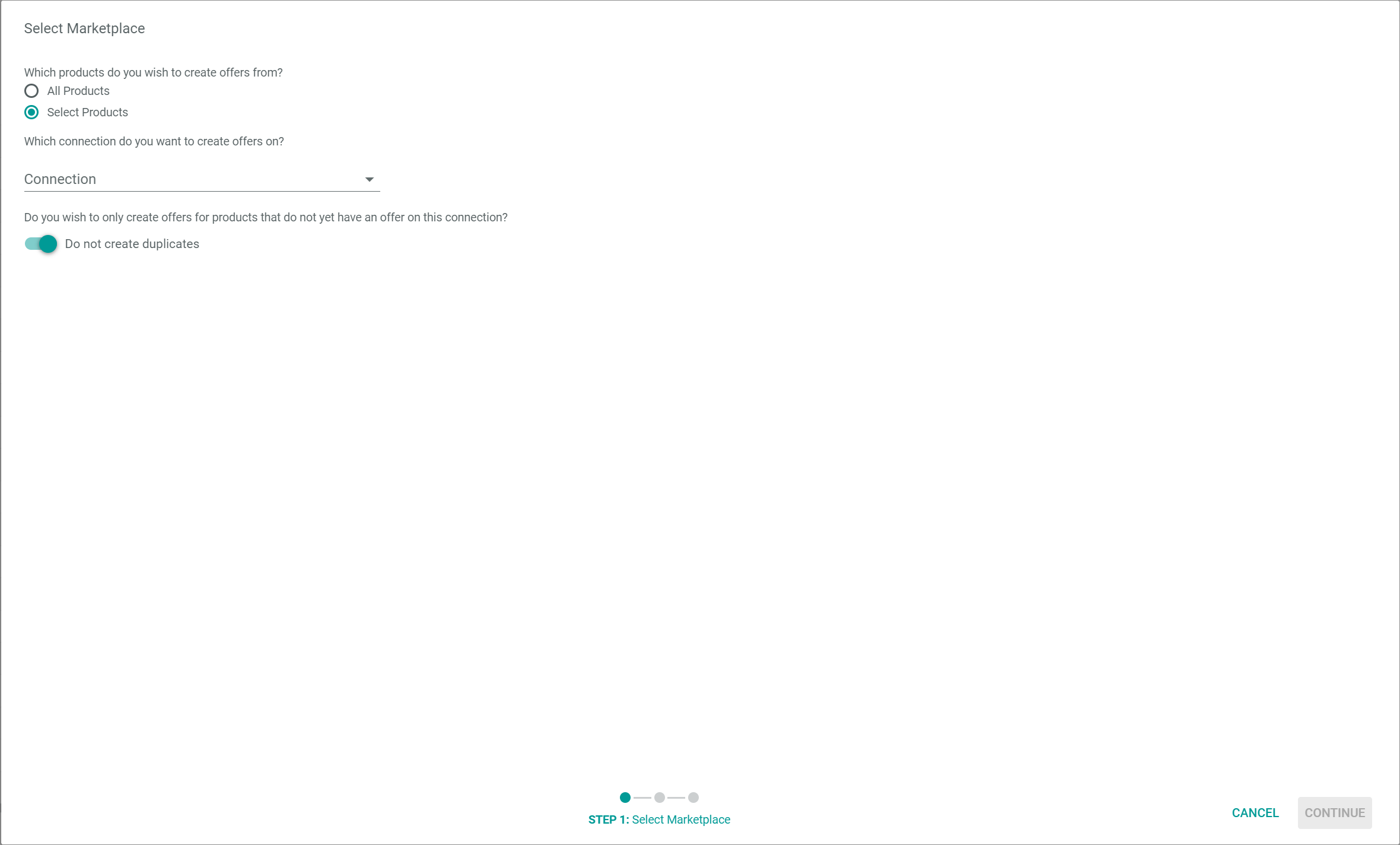 Select marketplace
