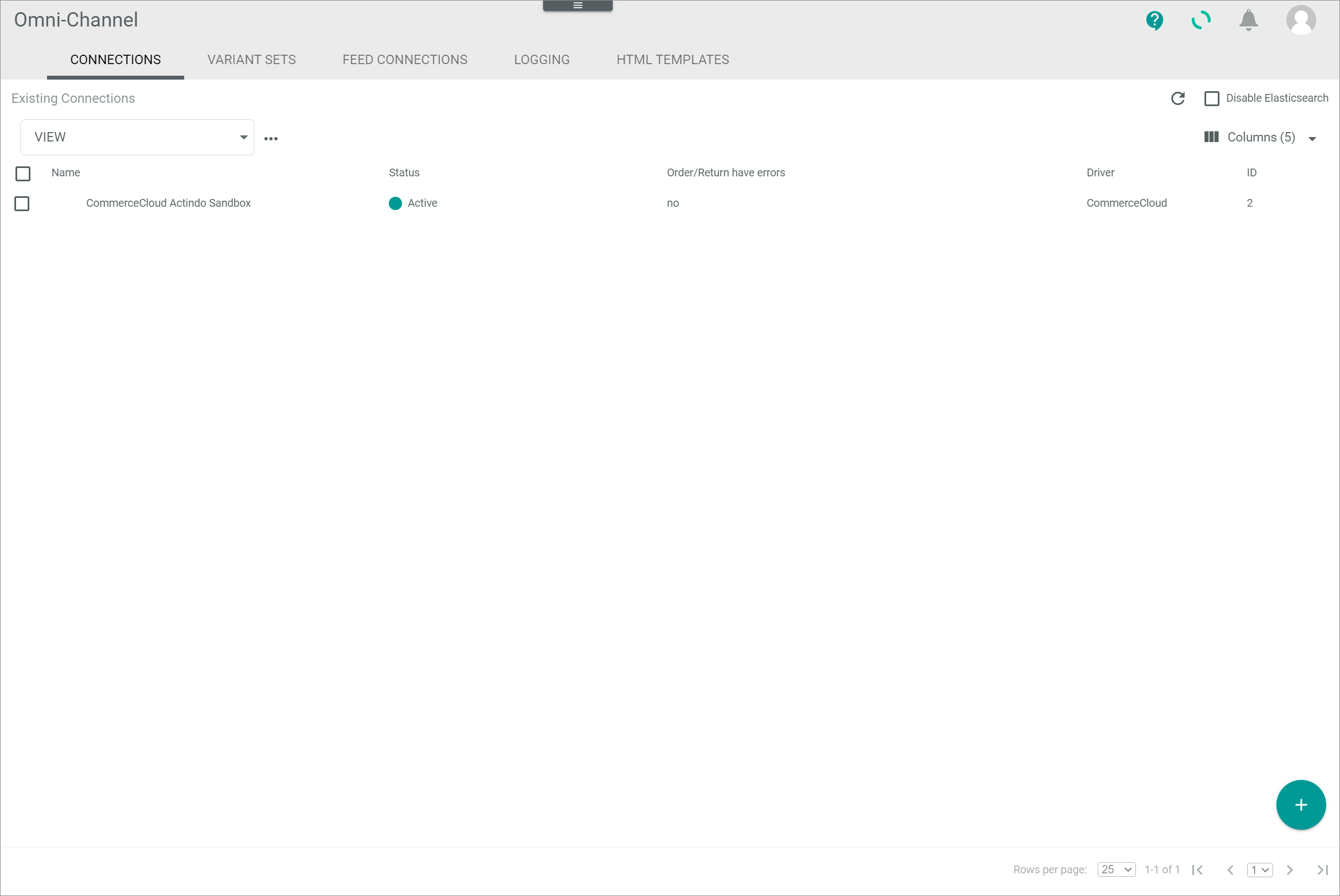Salesforce Commerce Cloud connection