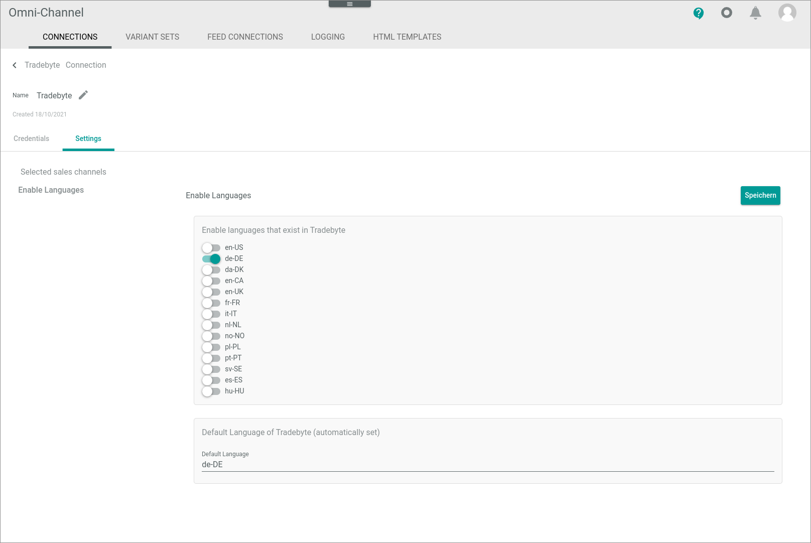 Enable languages