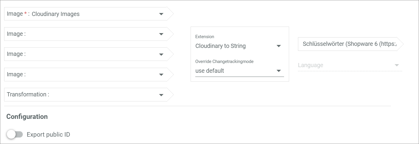 Cloudinary to string