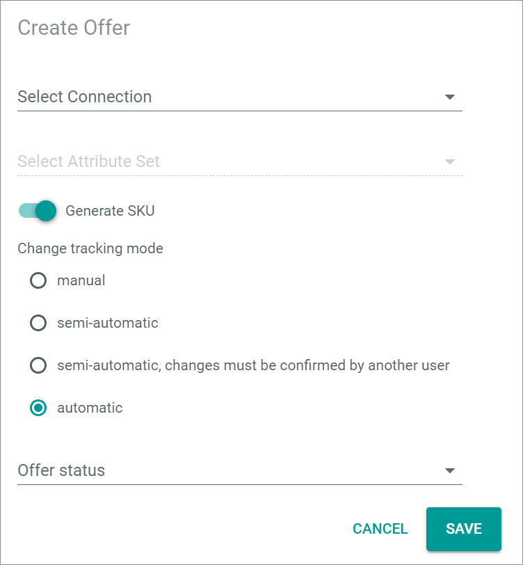 Single connection offer