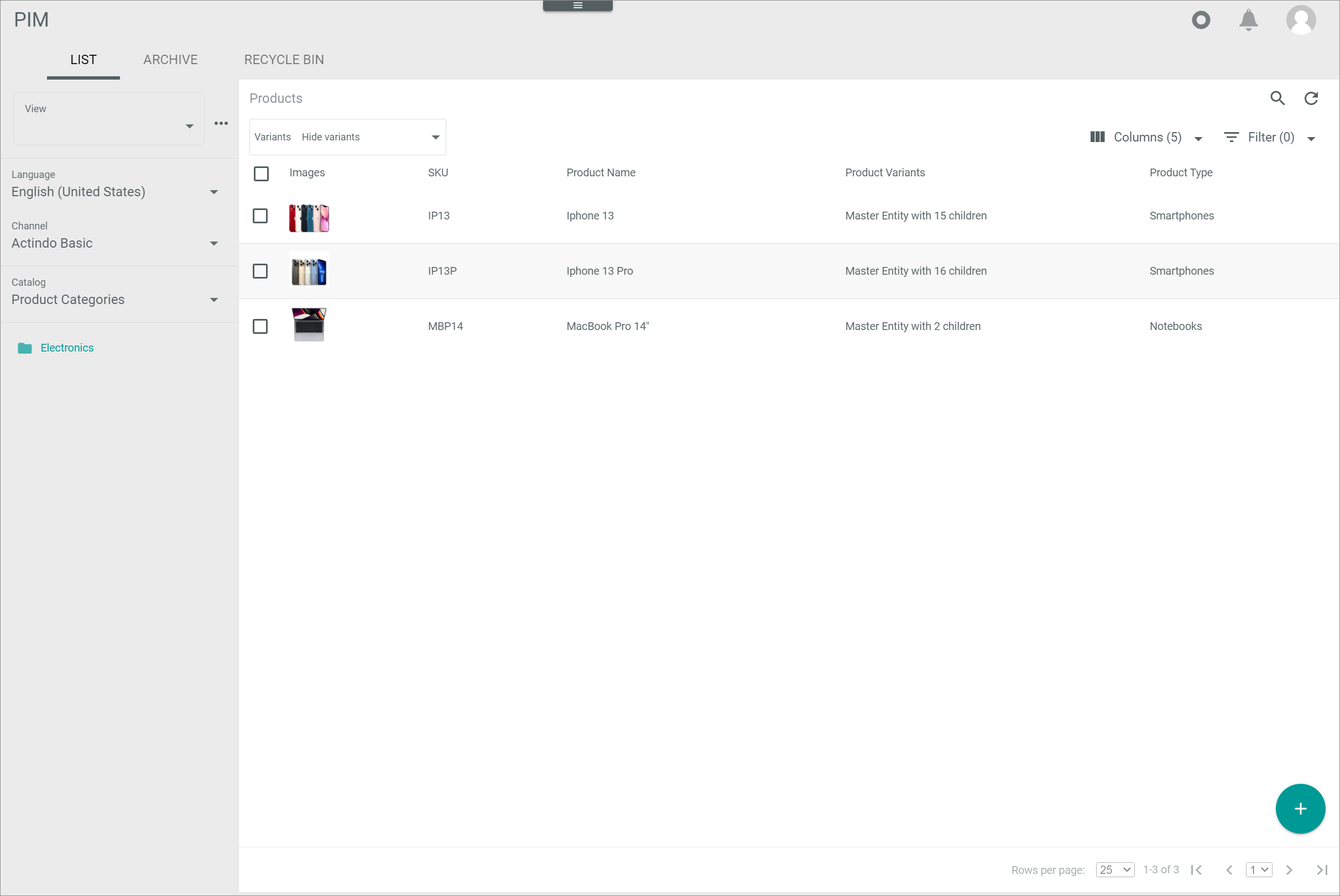 Select category