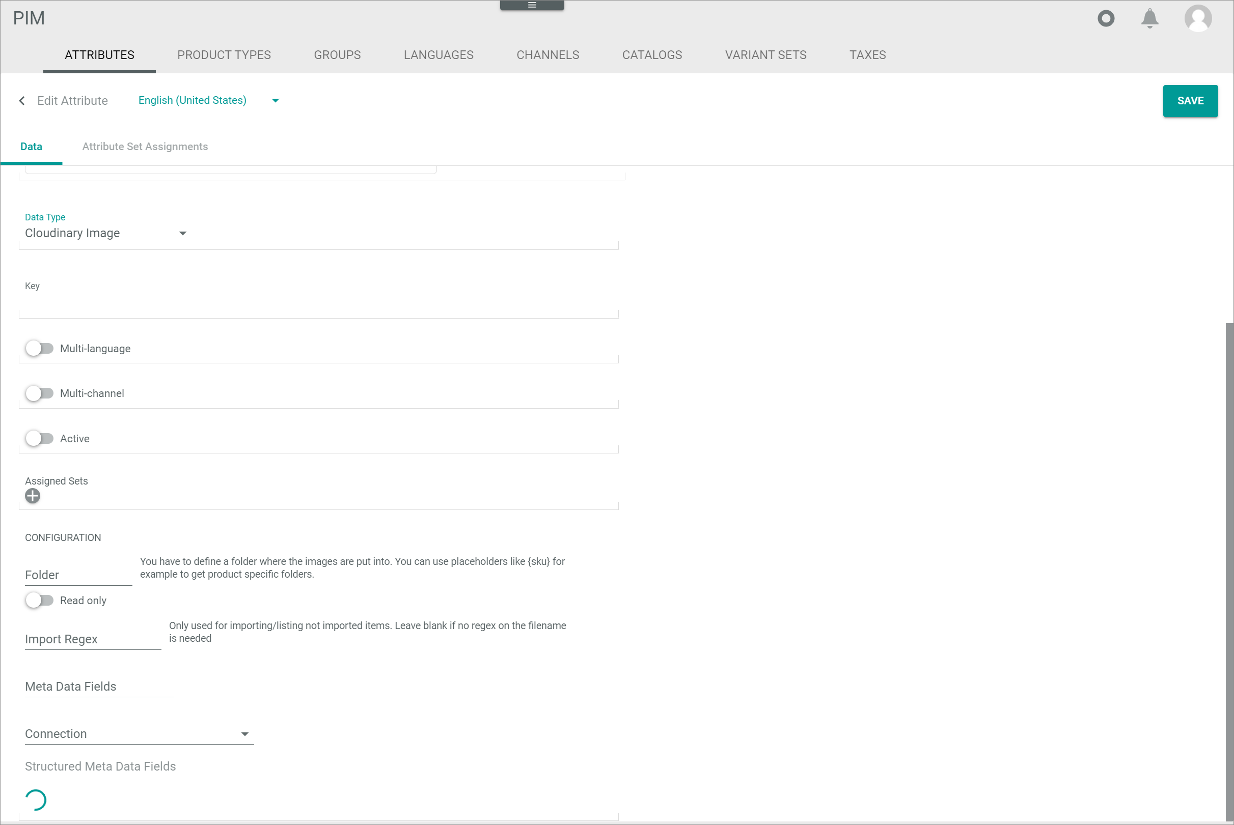 Cloudinary configuration