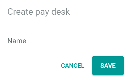 Create Pay Desk