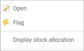 Context menu